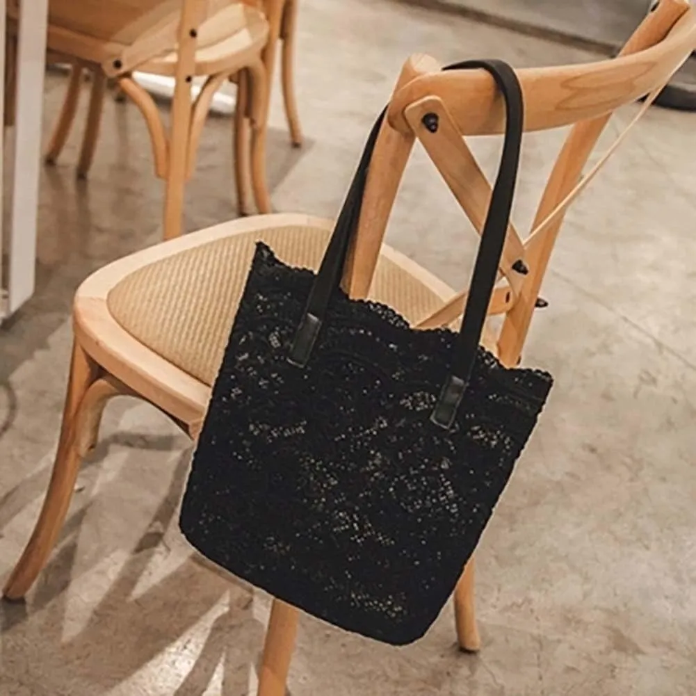 Lace Shoulder Bags for Women's Handbags Shopping Large Capacity Bucket Tote Bags