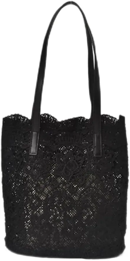 Lace Shoulder Bags for Women's Handbags Shopping Large Capacity Bucket Tote Bags