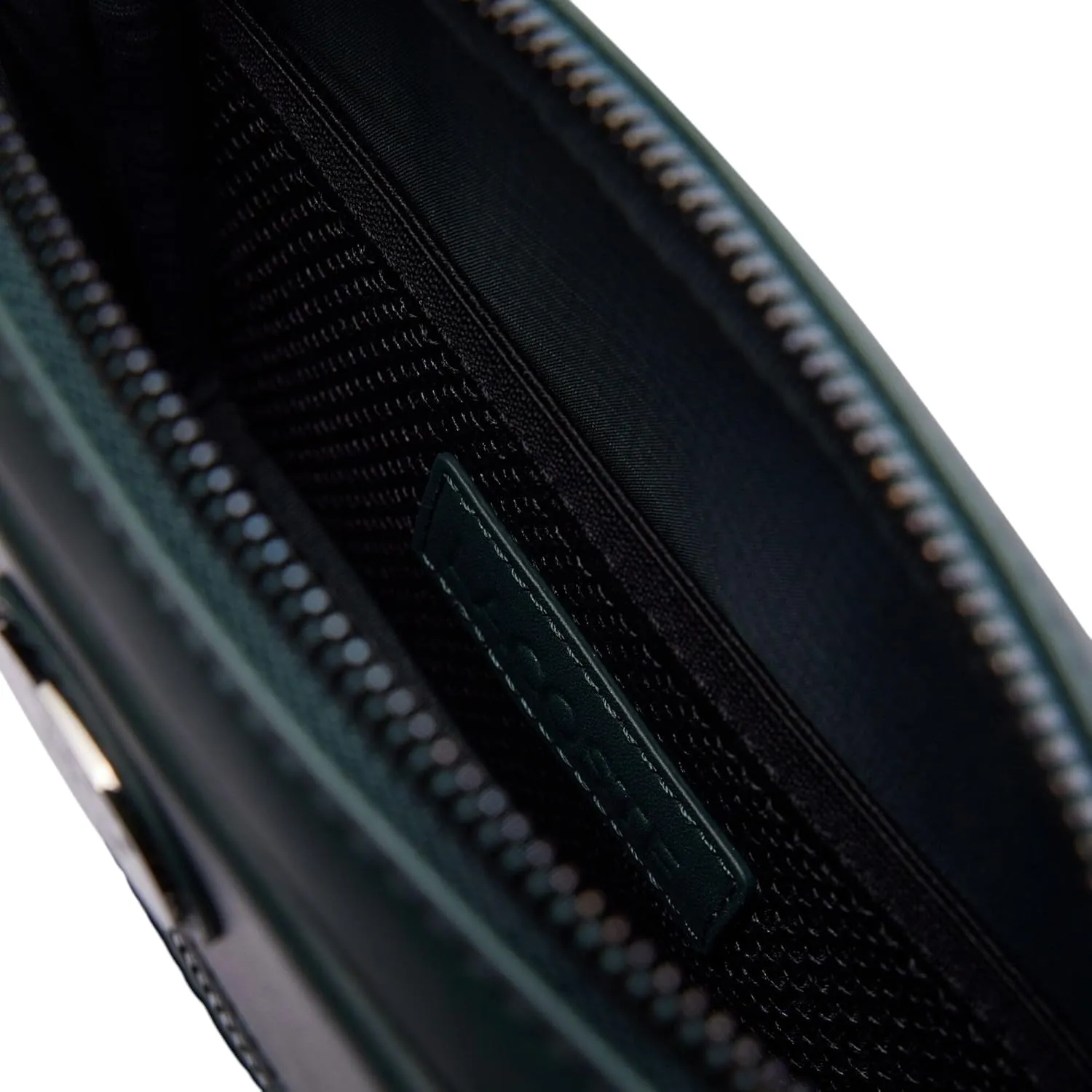 Lacoste Embossed Monogram Shoulder Bag, Dark Green, One Size