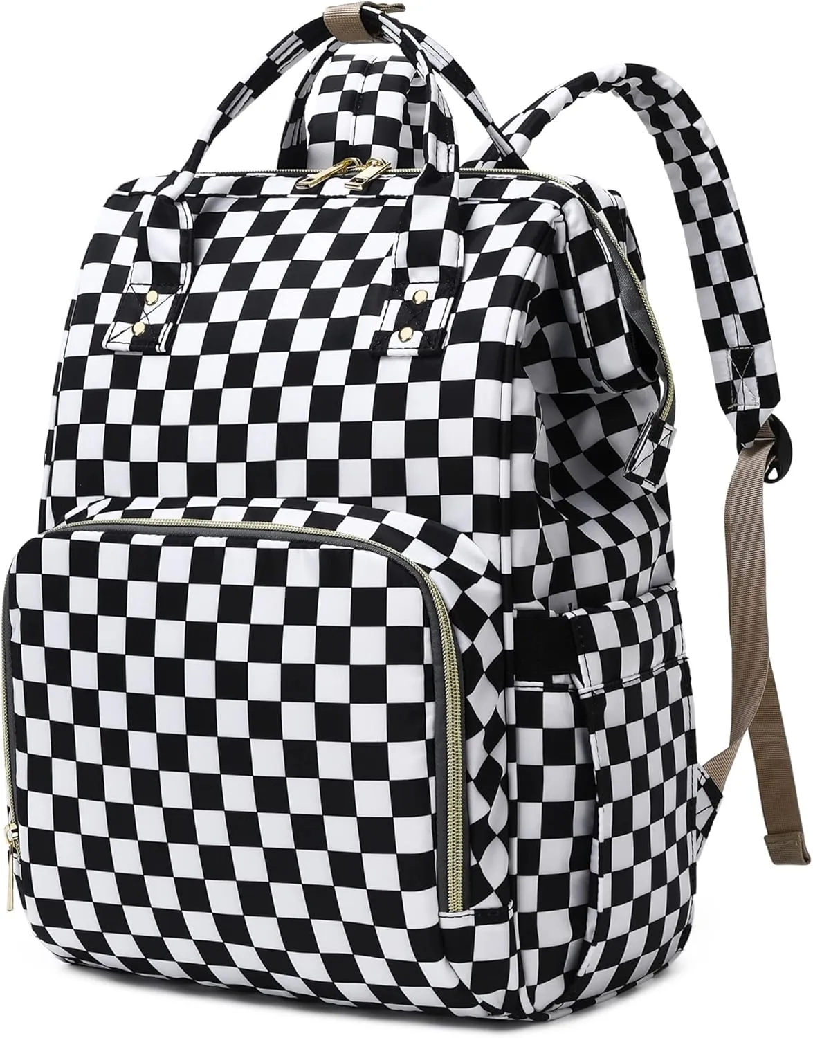 Laptop Backpack for Womens Girls, College Backpacks School Bag Bookbag 15.6 Inch Computer Backpack (Checkered)