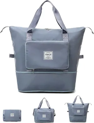 Large Capacity Folding Travel Bag Waterproof Foldable Travel Duffel Bag Weekender Overnight Bag Shoulder Bag Gym Tote