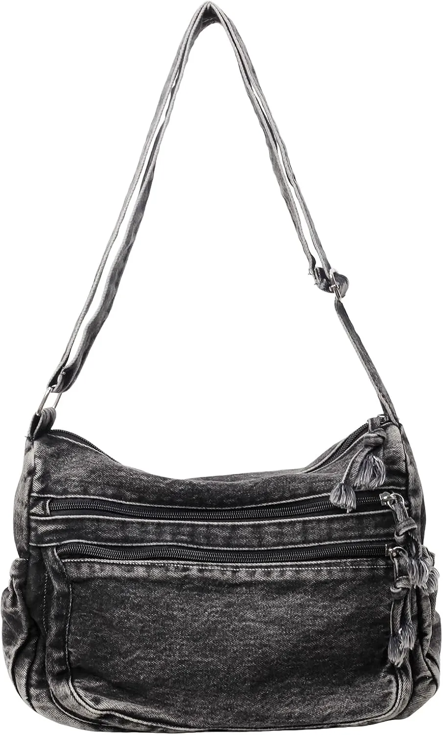 Large Denim Purses for Women Denim Tote Bag Casual Retro Crossbody Lightweight Shoulder Bag Canvas Handbags
