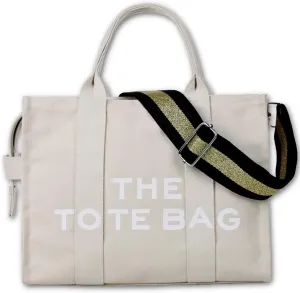 Large Denim The Tote Bag for Women Shoulder Crossbody Handheld Bag Zipper Purse Office School Travel Essentials