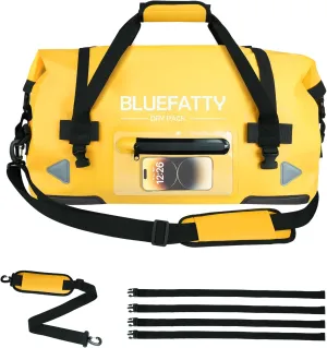 Large Waterproof Duffel Bag Roll-top Heavy Duty Dry Duffle Bags for Motorcycling, Rafting, Boating, SUP, Kayaking, Travel, 70L(Yellow)