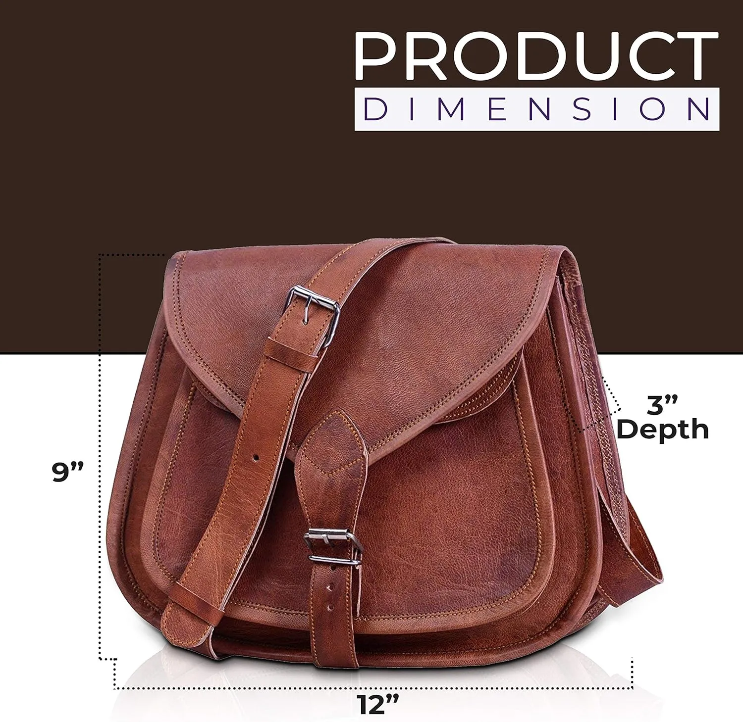 Leather Crossbody Bag for women purse tote ladies bags satchel travel tote shoulder bag