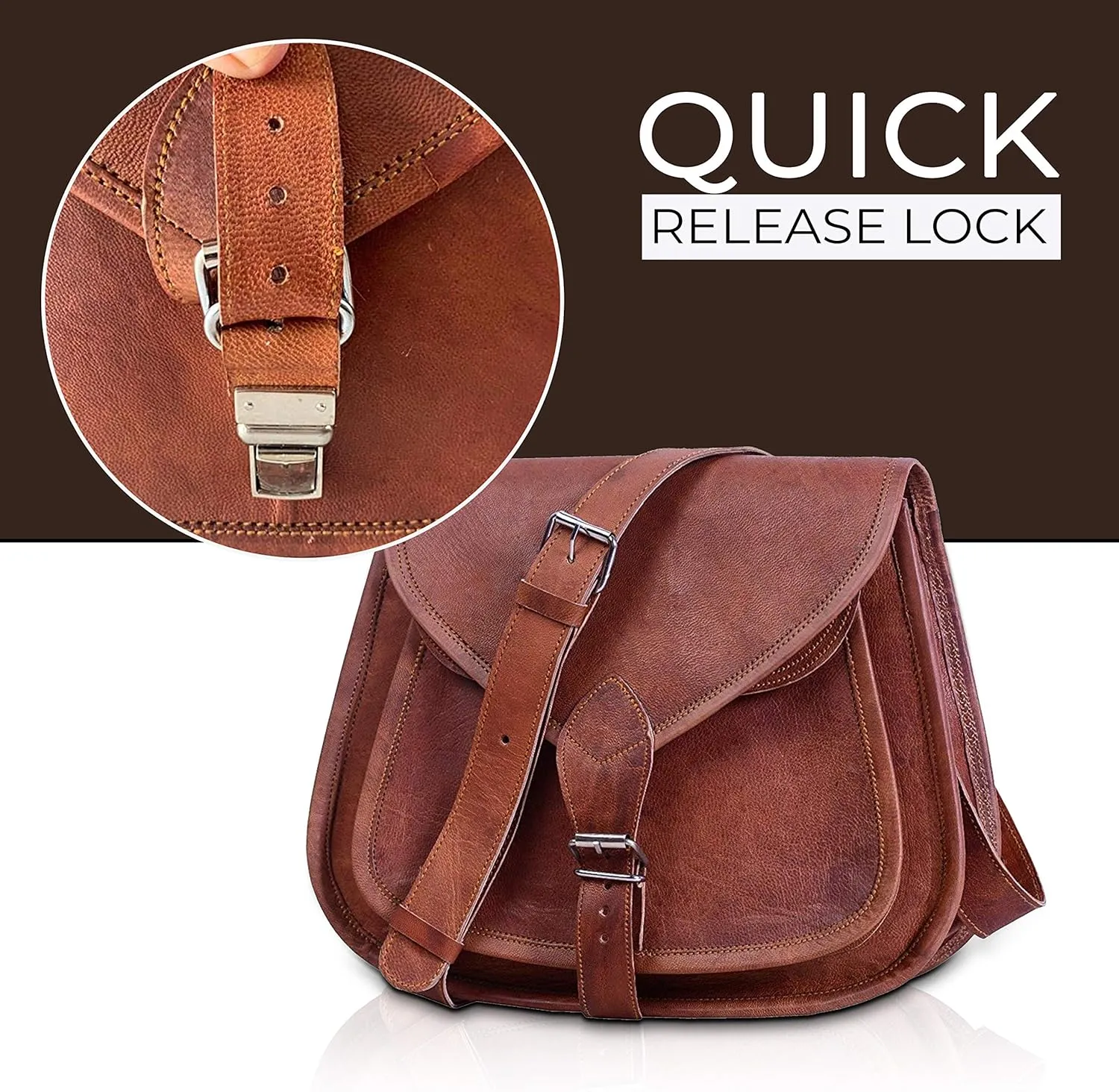 Leather Crossbody Bag for women purse tote ladies bags satchel travel tote shoulder bag