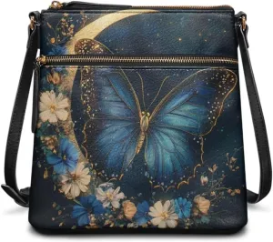 Leather Crossbody Bags for Women Tote Bag with Zipper Waterproof Shoulder Bag Travel Work Soft Handbag