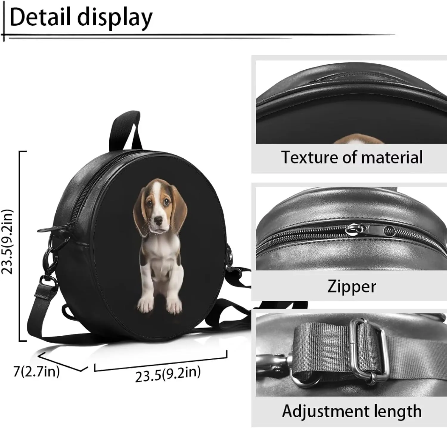 Lightweight Crossbody Bags Purses Leather Shoulder Bag for Women Handbags Clutch Zipper Backpack