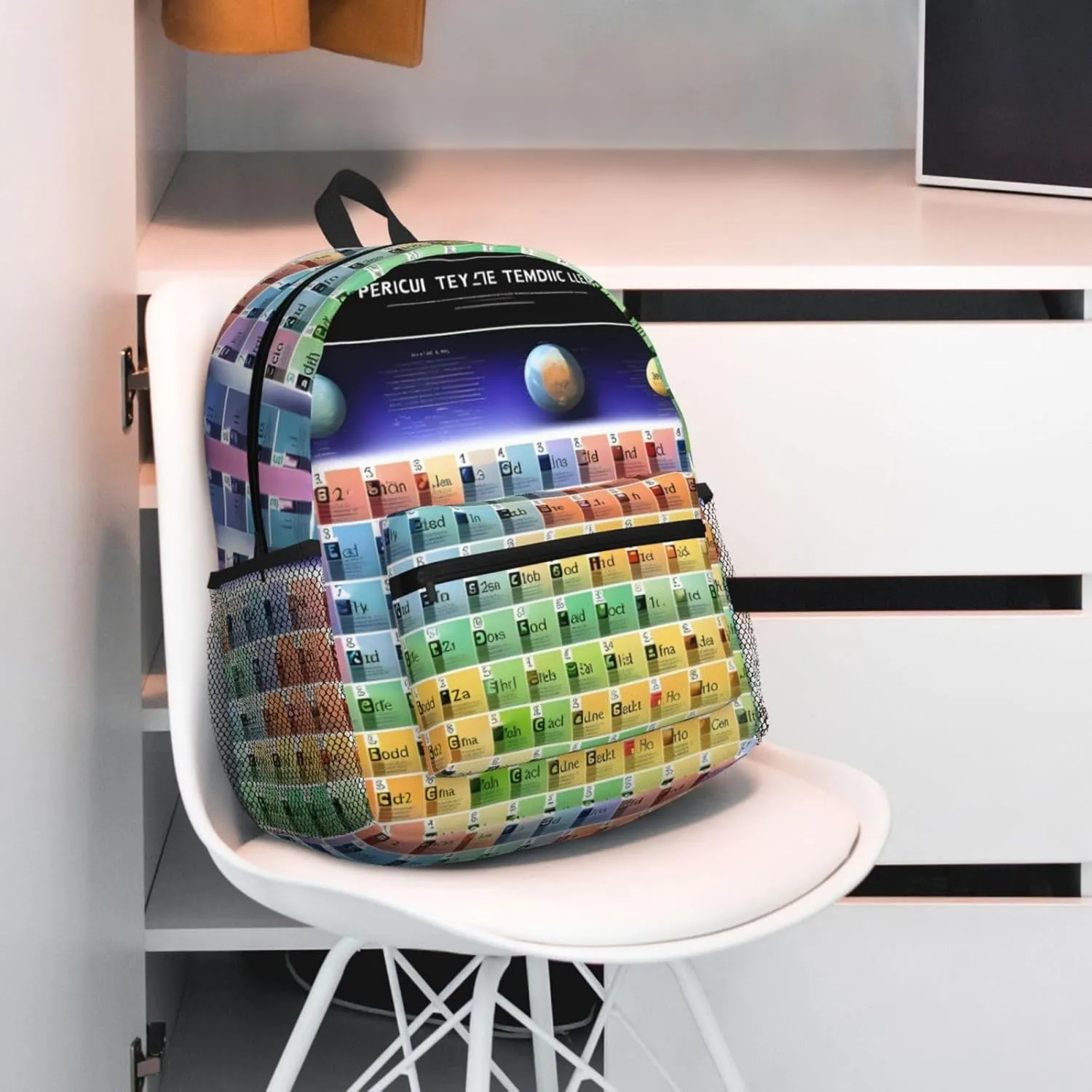 Lightweight Laptop Backpack,Casual Daypack Travel Backpack Bookbag Work Bag for Men and Women-Periodic table of elements