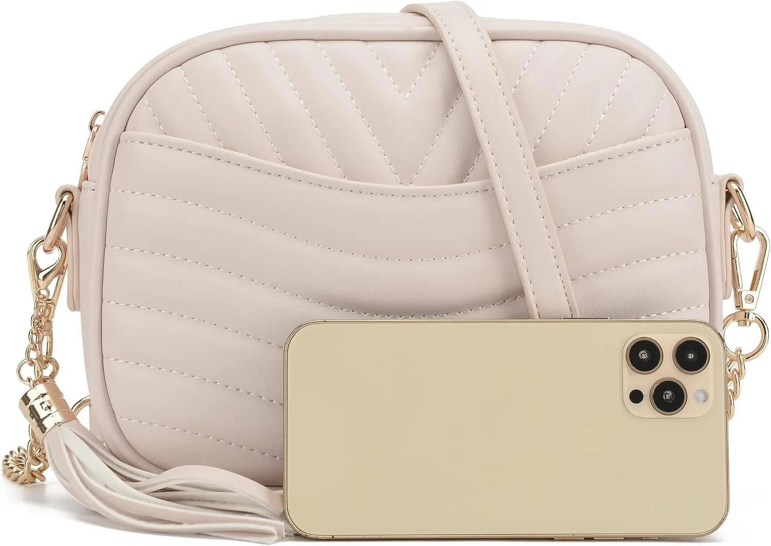 lola mae Quilted Crossbody Bag, Trendy Design Shoulder Purse