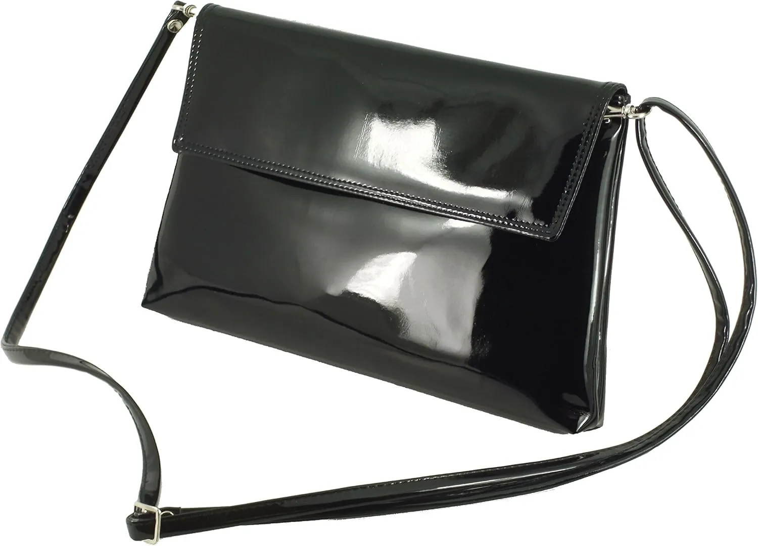LONI Womens Charming Clutch Purse Shoulder Cross-body Bag Faux Suede
