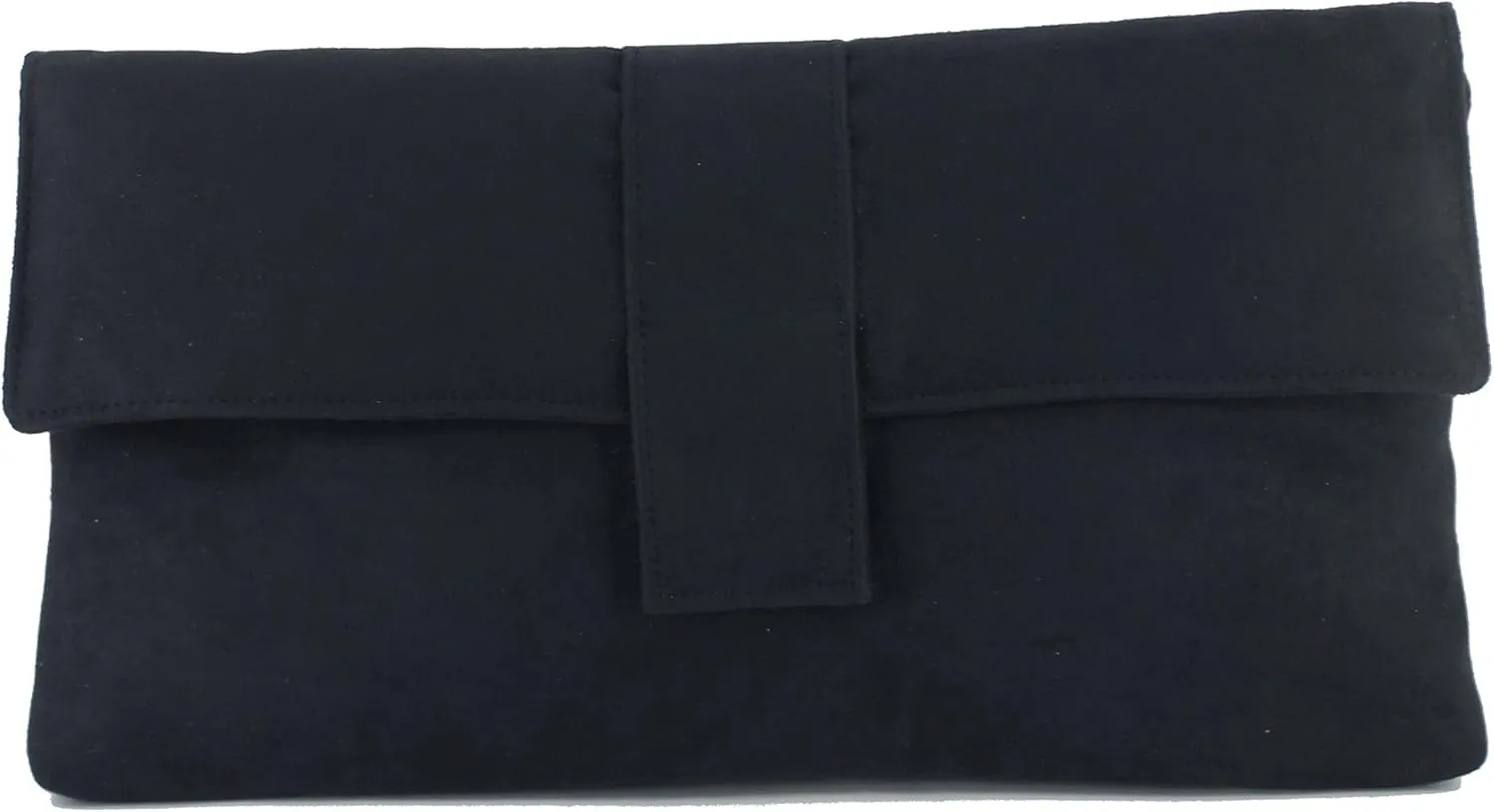 LONI Womens Fab Large Faux Suede Clutch Bag/Shoulder Bag