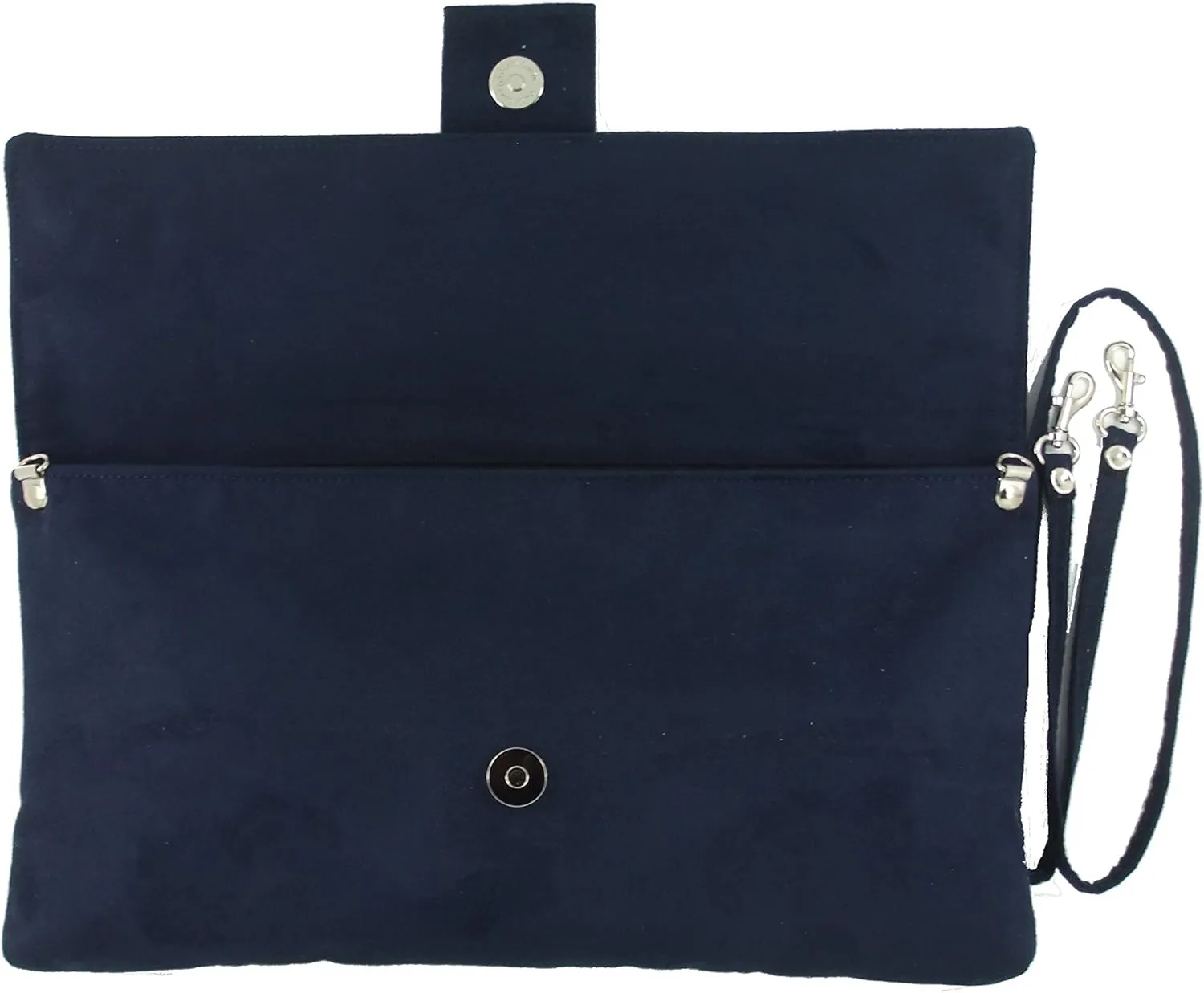 LONI Womens Fab Large Faux Suede Clutch Bag/Shoulder Bag