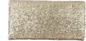LONI Womens Sparkly Sequin Party Evening Clutch Shoulder Bag