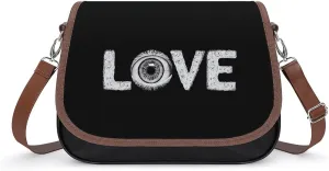Love Horror Eyeballs Fashion Crossbody Bags Purses for Women Funny Printing Shoulder Handbags Bag