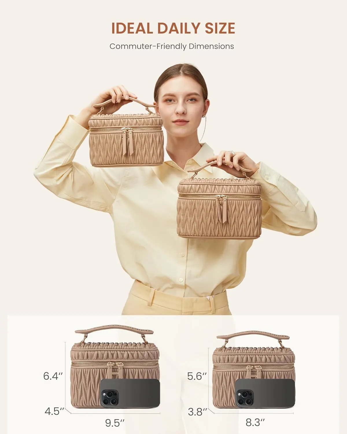 LOVEVOOK Crossbody Bags for Women, Quilted Crossbody Purses for Women, Small Shoulder Handbags for Daily, Work, Travel, Gifts