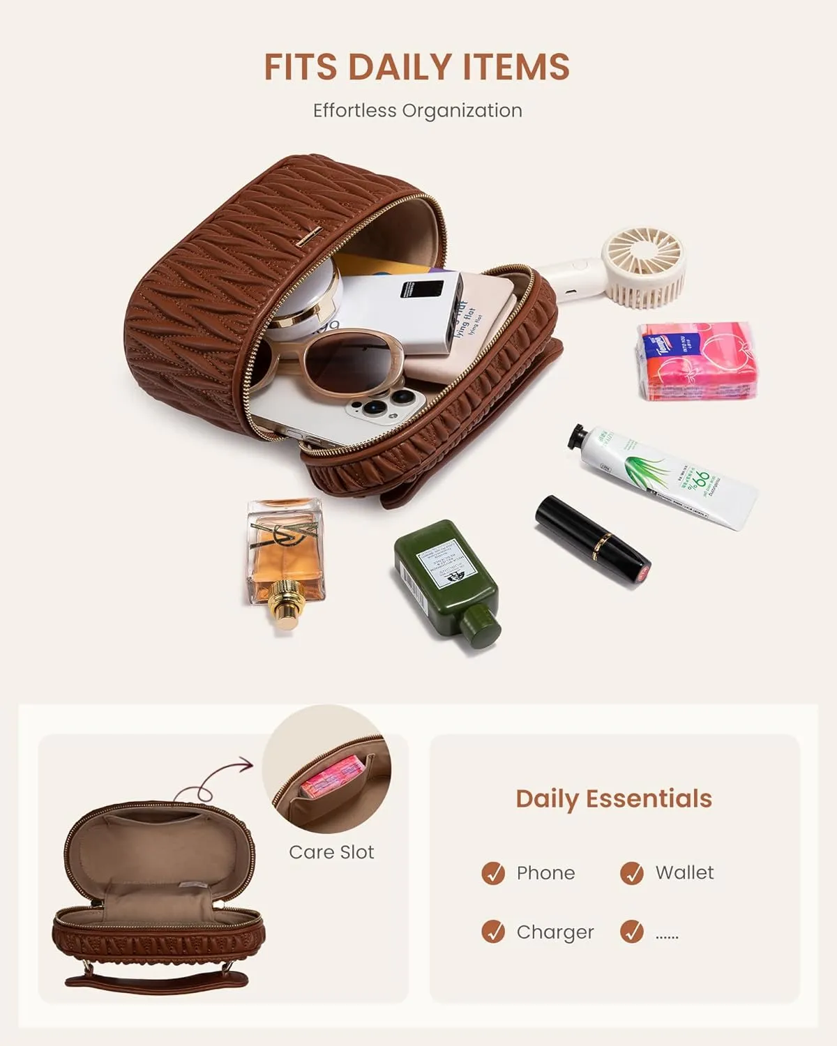 LOVEVOOK Crossbody Bags for Women, Quilted Crossbody Purses for Women, Small Shoulder Handbags for Daily, Work, Travel, Gifts