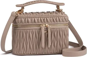 LOVEVOOK Crossbody Bags for Women, Quilted Crossbody Purses for Women, Small Shoulder Handbags for Daily, Work, Travel, Gifts