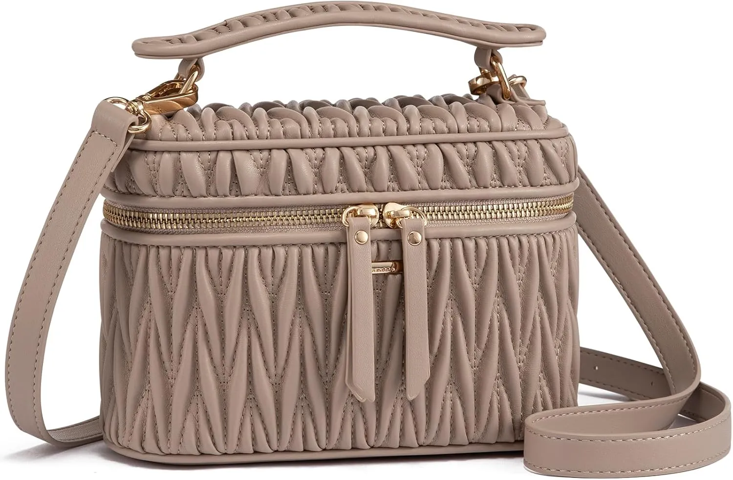 LOVEVOOK Crossbody Bags for Women, Quilted Crossbody Purses for Women, Small Shoulder Handbags for Daily, Work, Travel, Gifts