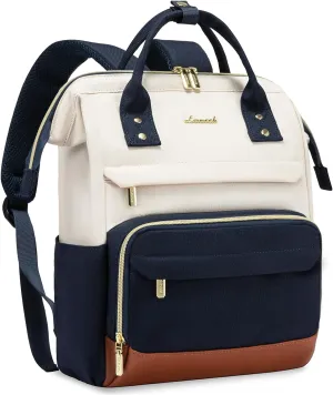 LOVEVOOK Mini Backpack purse for Women, Cute Small Backpacks Purse, College Bookbag for School, Fashion Bag for Work Travel Gift, Lightweight Daypack, Beige-Blue-Brown