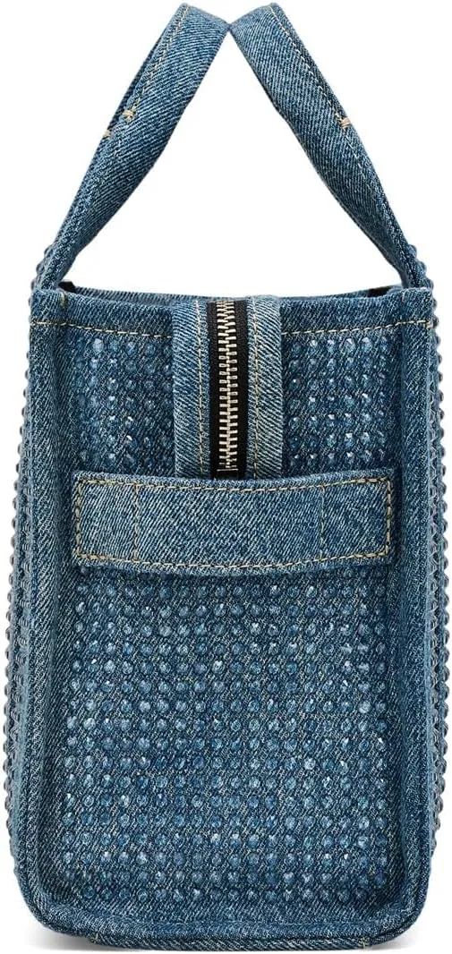 Marc Jacobs The Crystal Denim Small Tote Bag