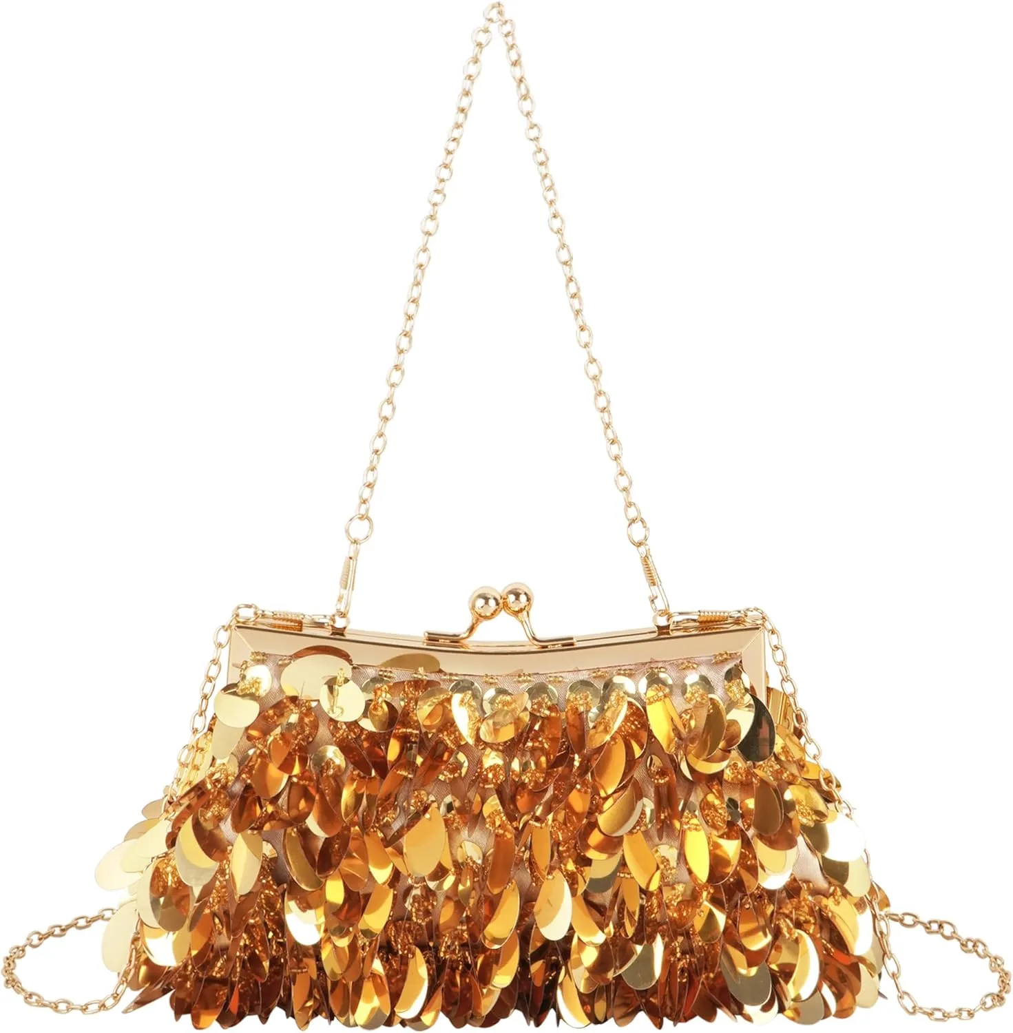 Mermaid Sequins Clutch Sparkling Glitter Evening Crossbody Shell Bag Banquet Handbag Party Prom Wedding Purse