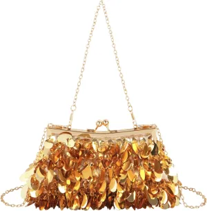 Mermaid Sequins Clutch Sparkling Glitter Evening Crossbody Shell Bag Banquet Handbag Party Prom Wedding Purse