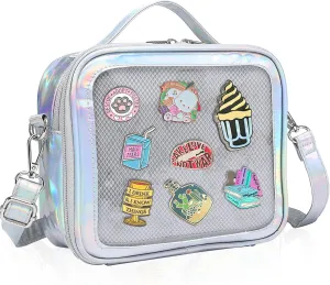 Messenger Bag for Teen Women Girls Kids Casual Travel Clear Crossbody Bag Men Small Ita Bag Trendy Handbags