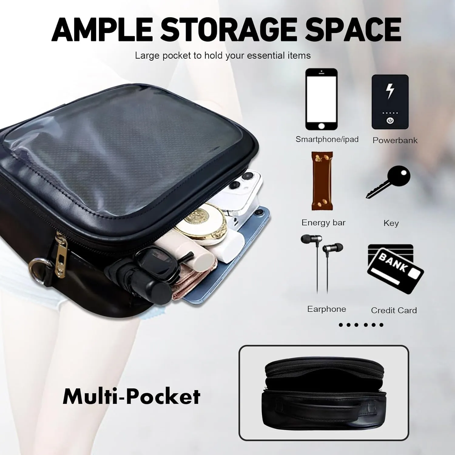 Messenger Bag for Teen Women Girls Kids Casual Travel Clear Crossbody Bag Men Small Ita Bag Trendy Handbags