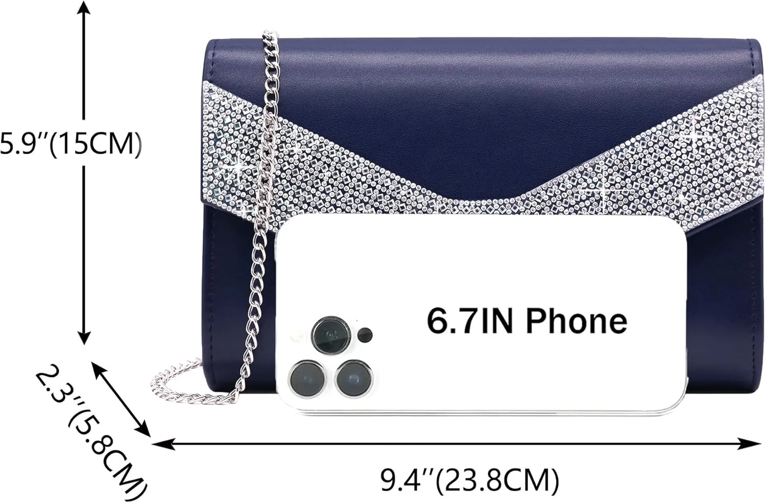 Milisente Evening Bag for Women, Suede Envelope Evening Purses Crossbody Shoulder Clutch Bag