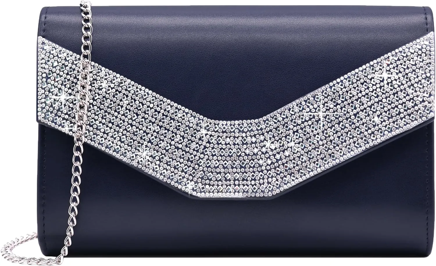 Milisente Evening Bag for Women, Suede Envelope Evening Purses Crossbody Shoulder Clutch Bag