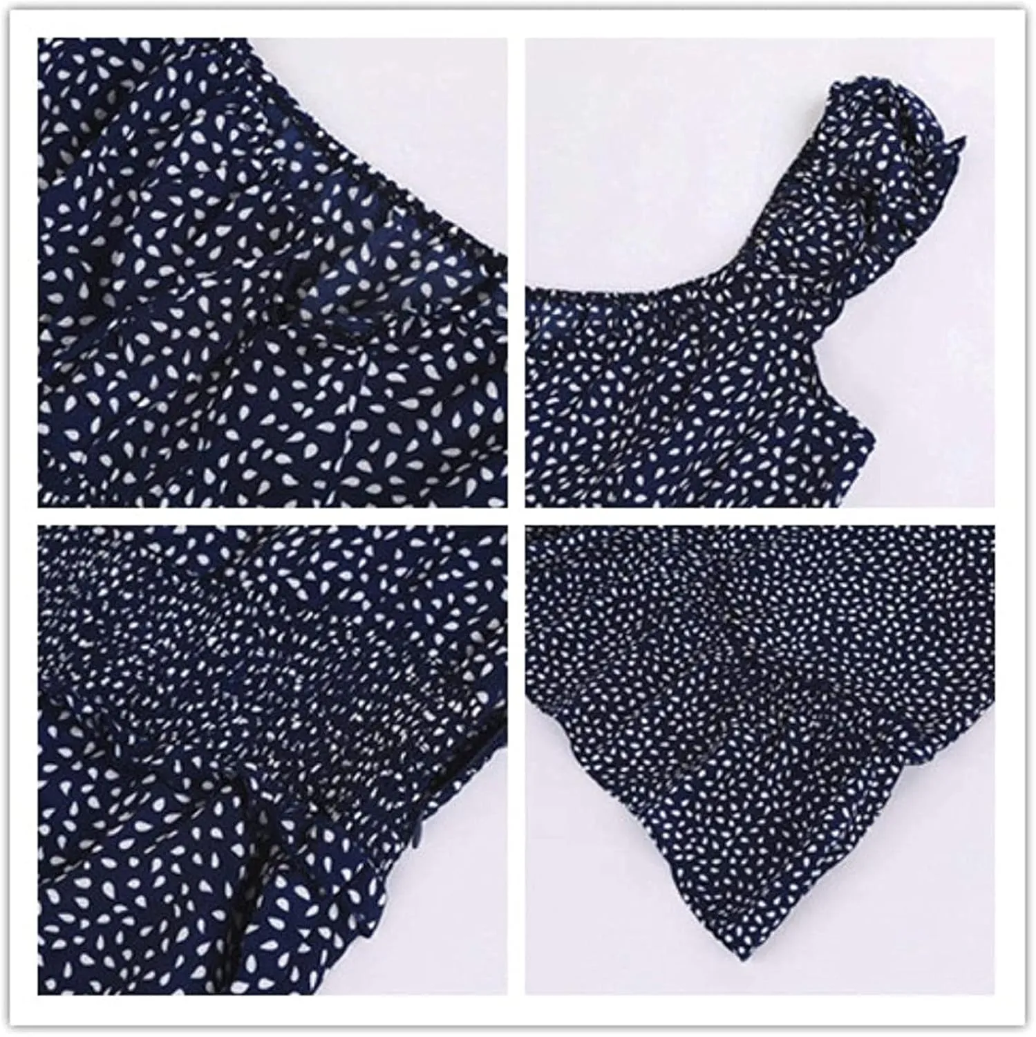 Milk Maid Dress for Women 2025 Casual Sexy Heart Neckline Ruffled Sleeve Floral Print Summer Dress with Elastic Waist