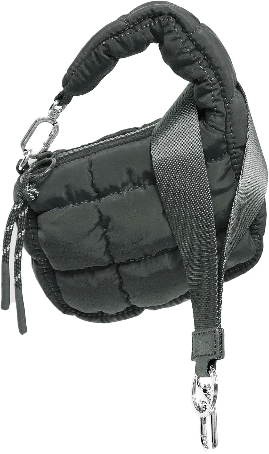 Mini Quilted Wristlet Bag for Women, Puffer Handbags,Evening Bags,Charm Lipstick Bag,Cute bag Charm for Gift