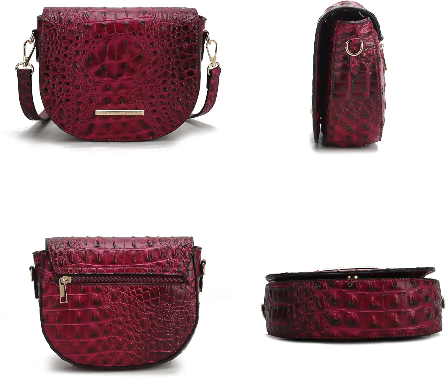 MKF Collection Shoulder Bag for Women, Vegan Leather Crossbody Handbag Purse