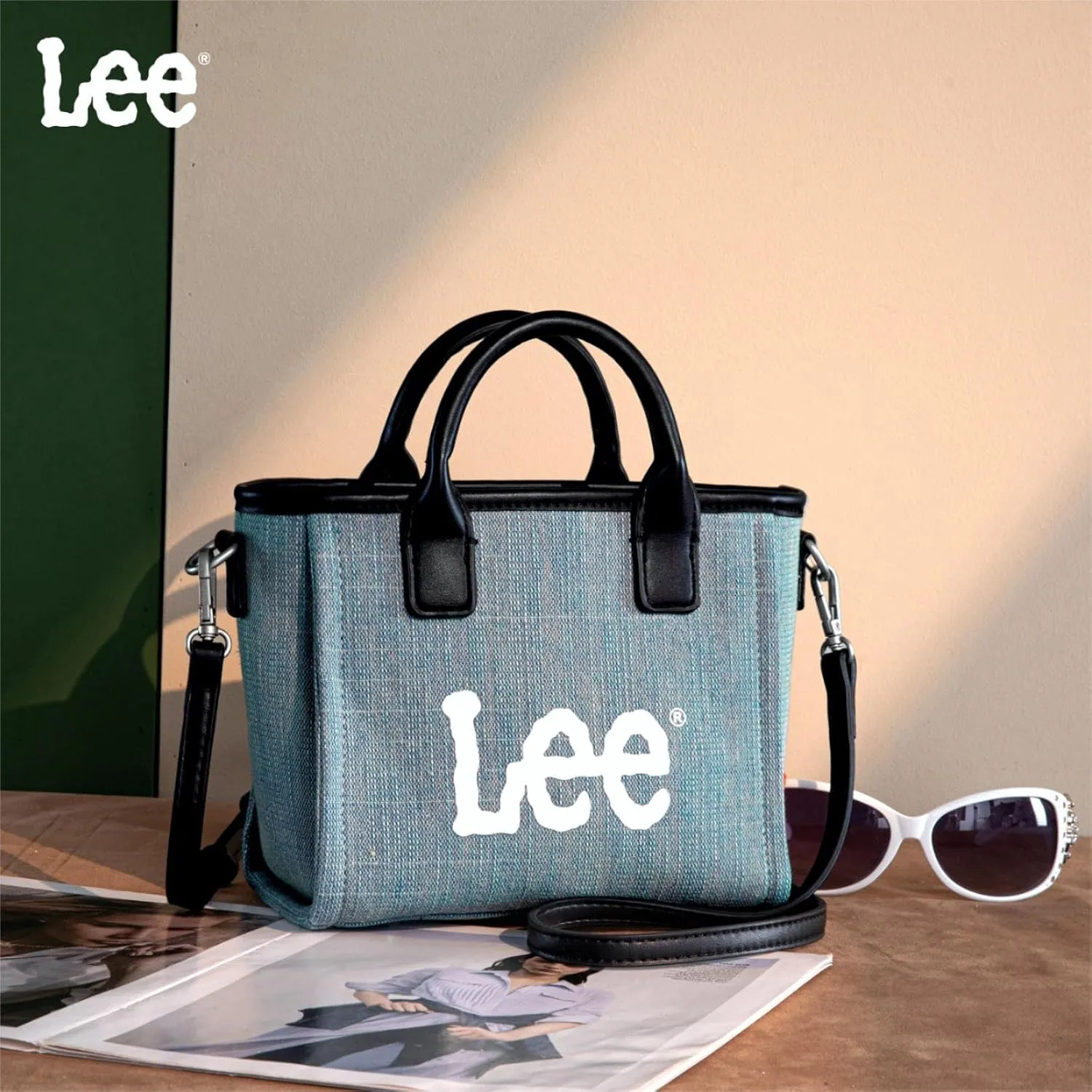Montana West x Lee Tote Bag for Woman Denim Handbag Crossbody Shoulder Bag with Strap