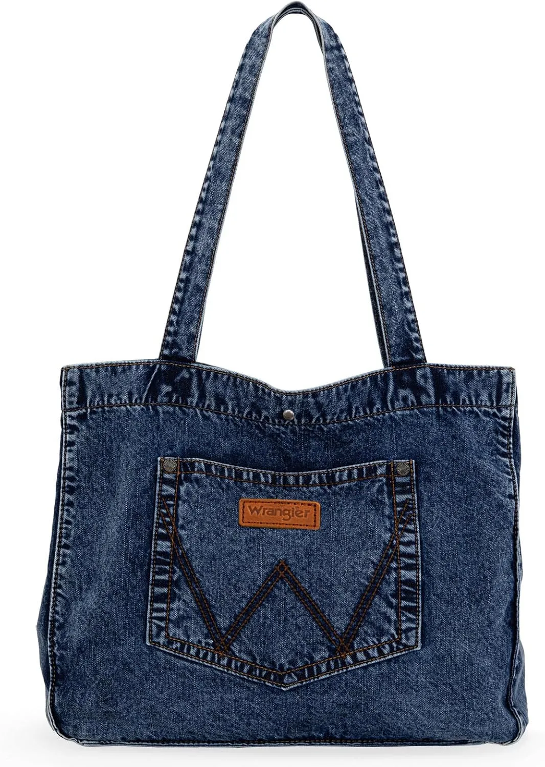 Montana West x Wrangler Tote Bag for Women Large Denim Purses for Work Travel