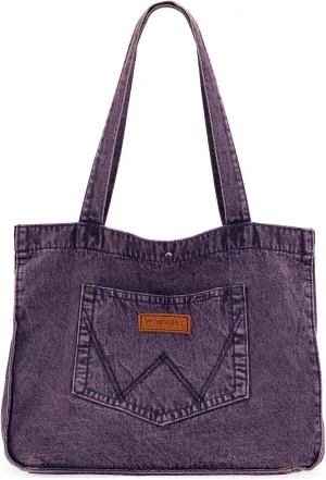 Montana West x Wrangler Tote Bag for Women Large Denim Purses for Work Travel