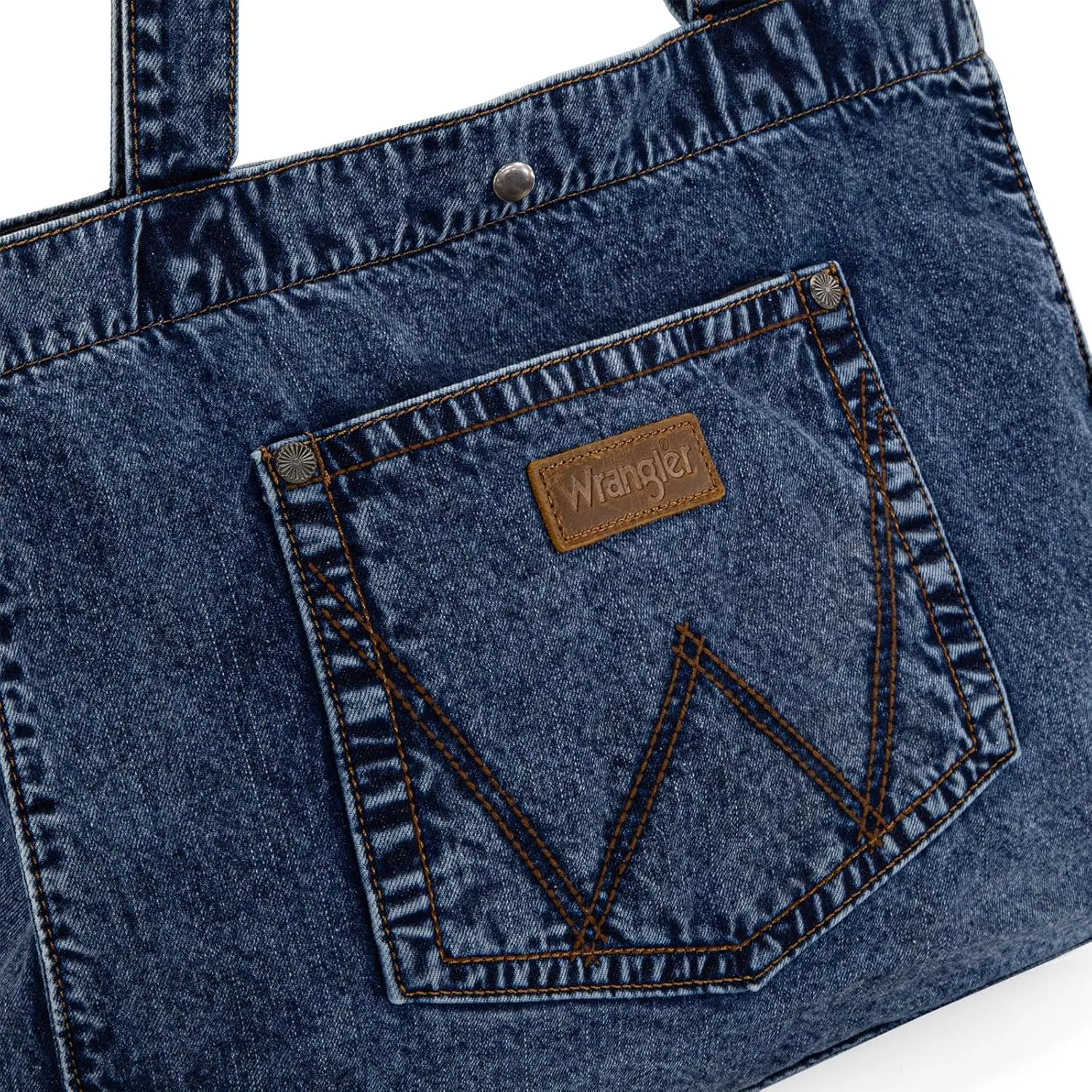 Montana West x Wrangler Tote Bag for Women Large Denim Purses for Work Travel
