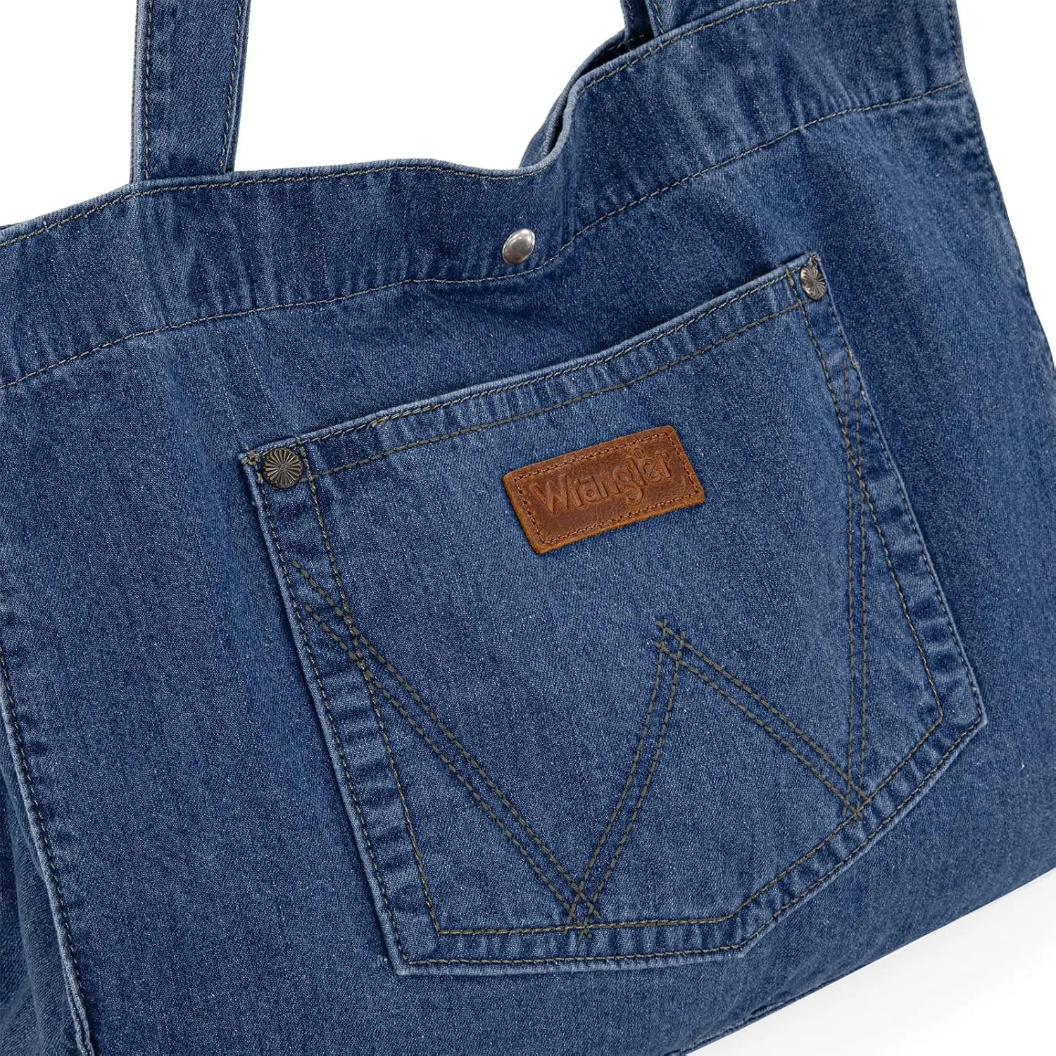 Montana West x Wrangler Tote Bag for Women Large Denim Purses for Work Travel