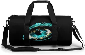 Mystical Magical Eye Blue Print_pixian_ai Sports Gym Bag Durable Workout Bags Travel Duffel Bags Yoga Exercise Bag for Women Men