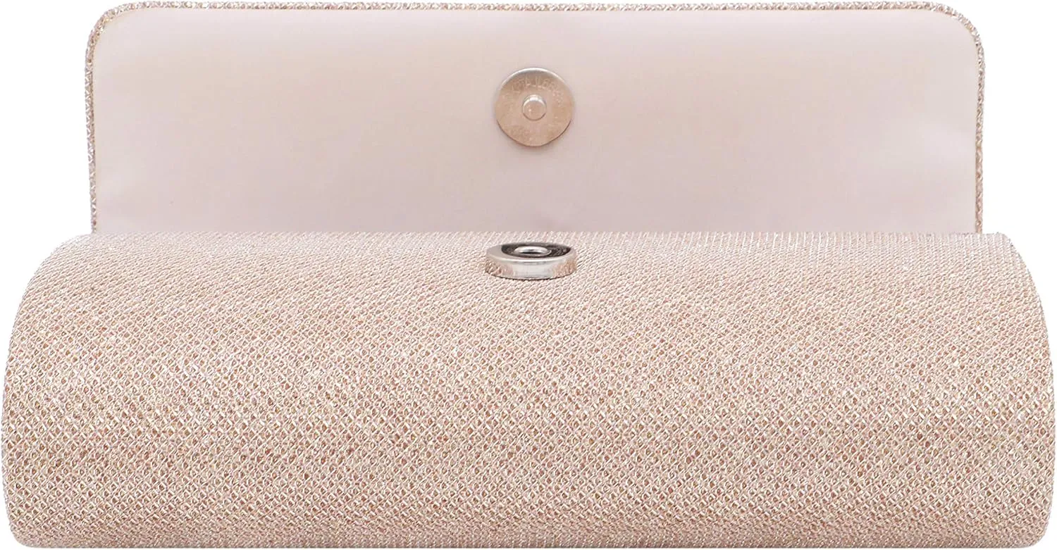 Naimo Flap Dazzling Small Clutch Bag Evening Bag With Detachable Chain