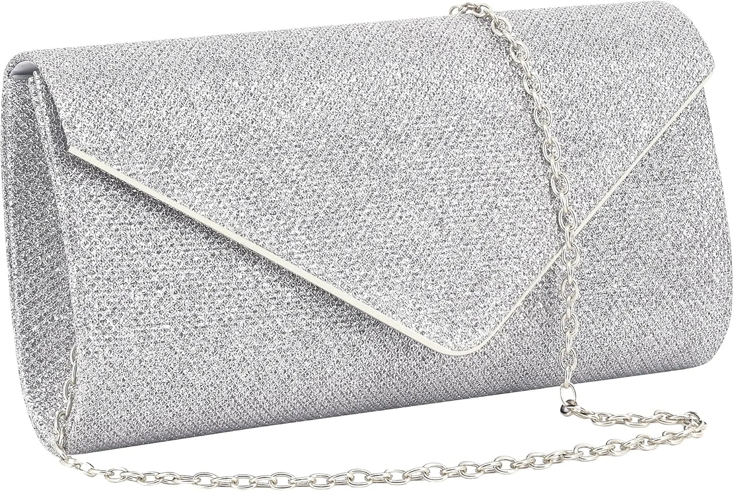 Naimo Flap Dazzling Small Clutch Bag Evening Bag With Detachable Chain