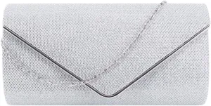 Naimo Flap Dazzling Small Clutch Bag Evening Bag With Detachable Chain