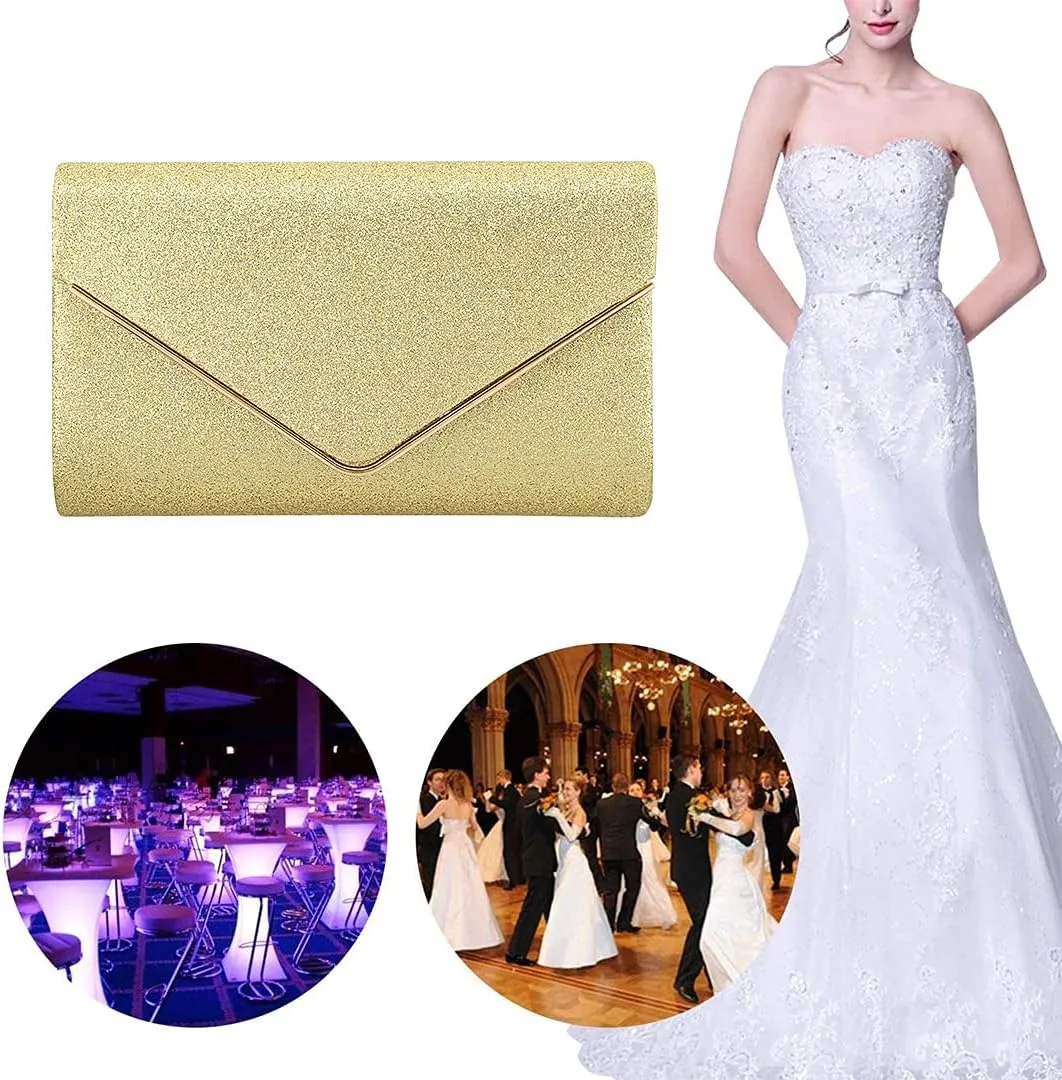 Naimo Women's Sequin Evening Purse Wedding Party Clutch Bag