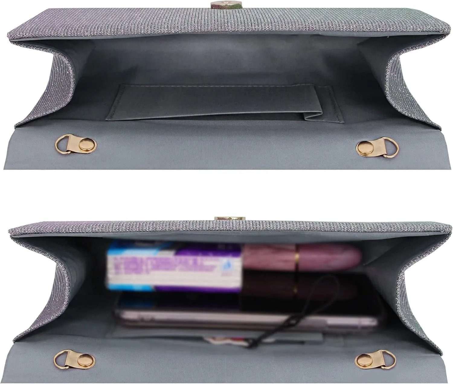 Naimo Women's Sequin Evening Purse Wedding Party Clutch Bag
