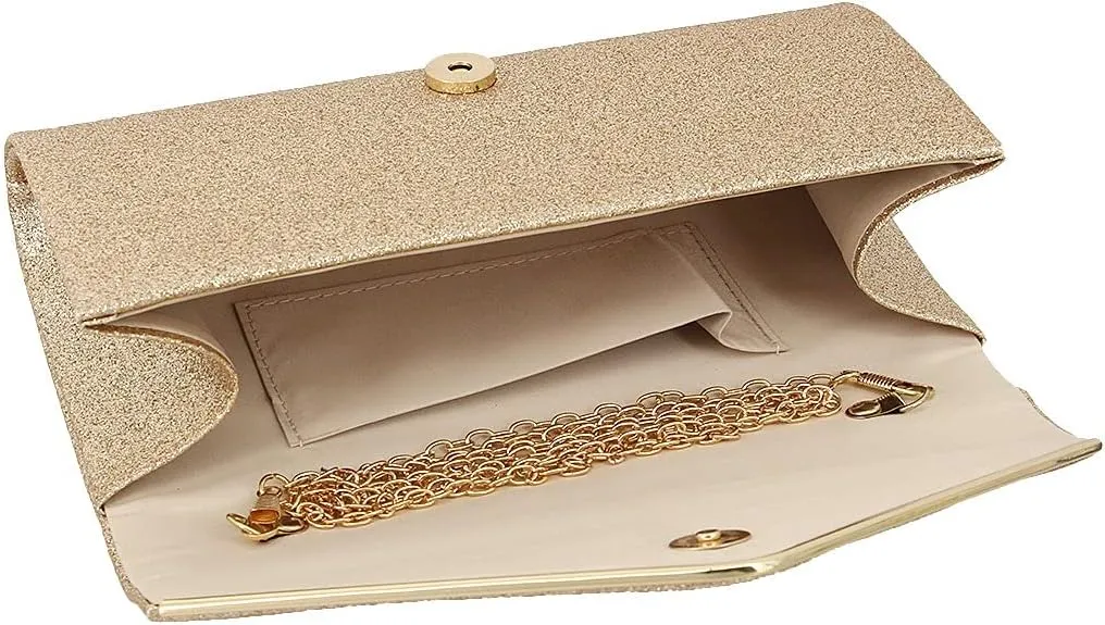 Naimo Women's Sequin Evening Purse Wedding Party Clutch Bag