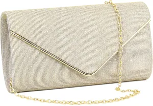 Naimo Women's Sequin Evening Purse Wedding Party Clutch Bag