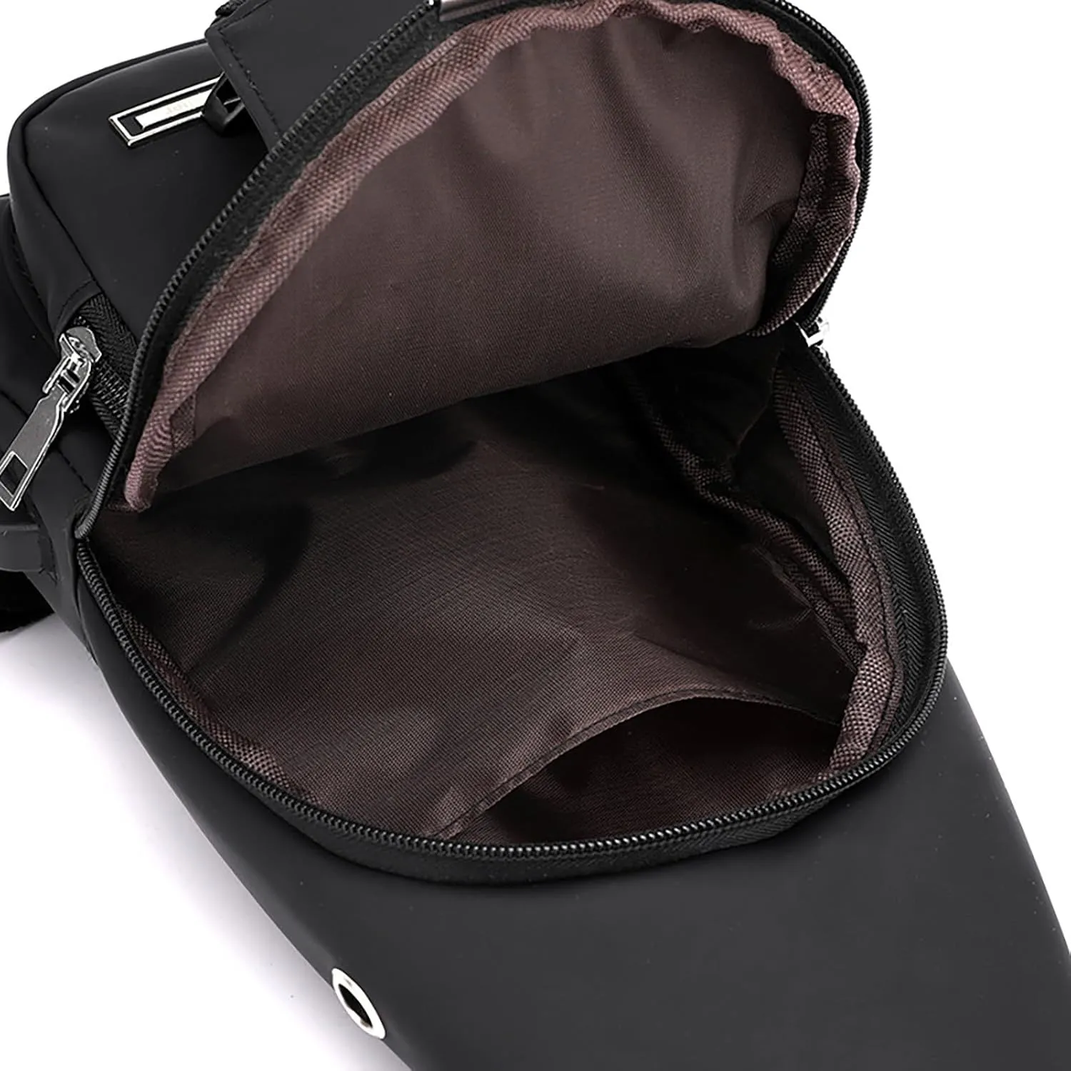 New Fashionable Layer Crossbody Bag Lightweight Nylon Sport Running Hiking Bag Messenger Bags (Black, One Size)