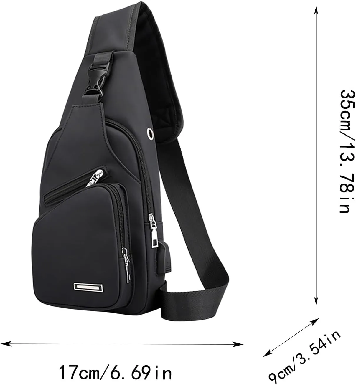 New Fashionable Layer Crossbody Bag Lightweight Nylon Sport Running Hiking Bag Messenger Bags (Grey, One Size)
