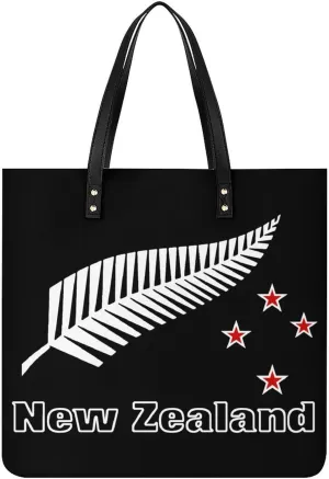 New Zealand Maori Fern Novelty Tote Bags for Women Funny Handbags Top Handle Purses Crossbody Shoulder Bag Fashion